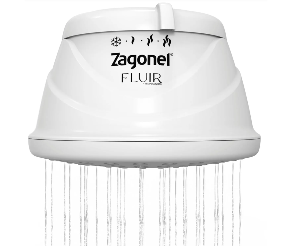 DUCHA FLUIR 4TEMP 5500W 127V BRANCO ZAGONEL DUCHA FLUIR 4TEMP 5500W 127V BRANCO ZAGONEL