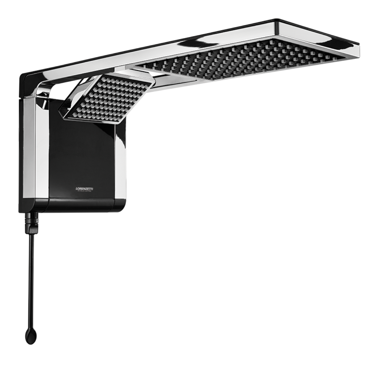 CHUVEIRO ACQUA DUO PRETO CROMADO BK/CR 12... CHUVEIRO ACQUA DUO PRETO CROMADO BK/CR 12...