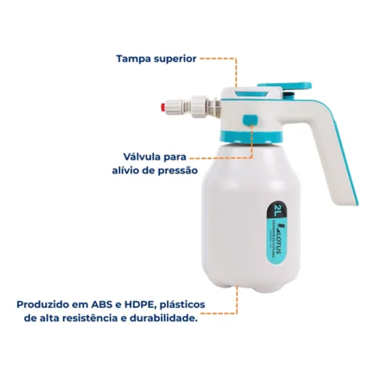 GERADOR DE ESPUMA ELÉTRICO 2000ML LOTUS